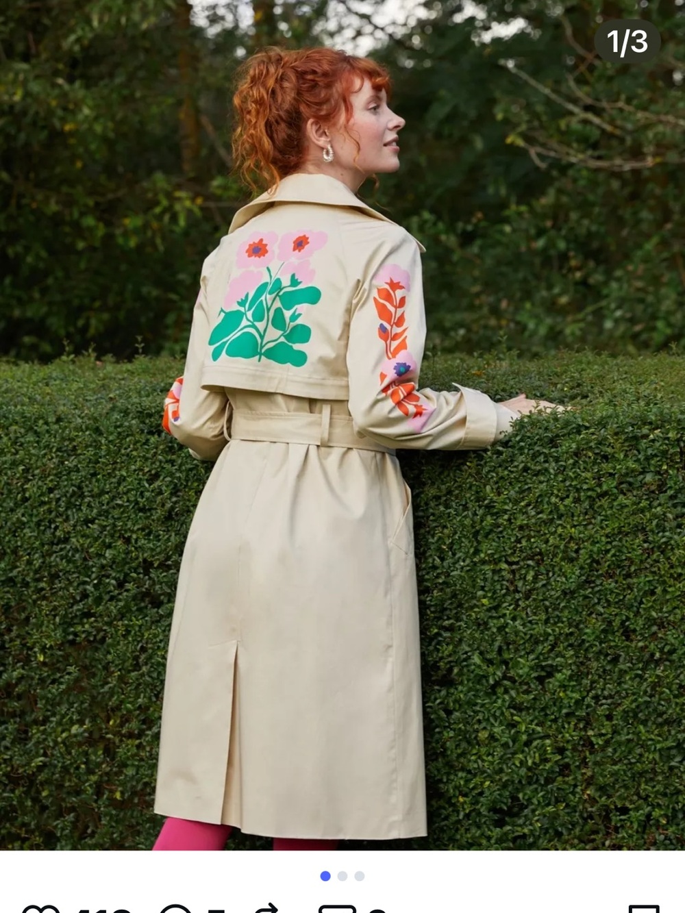 NWT Gorman Corsage Collage Coat